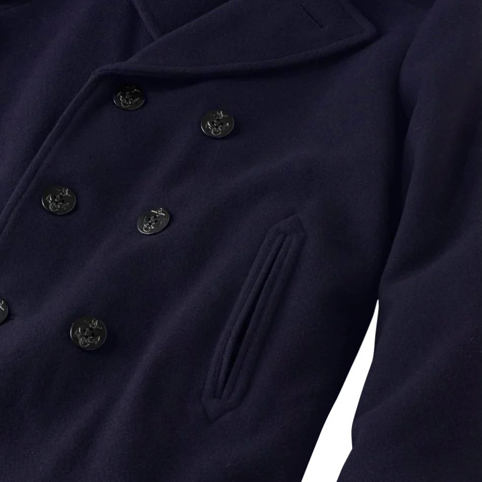 Men's Authentic Wool Blend Peacoat - Image 11