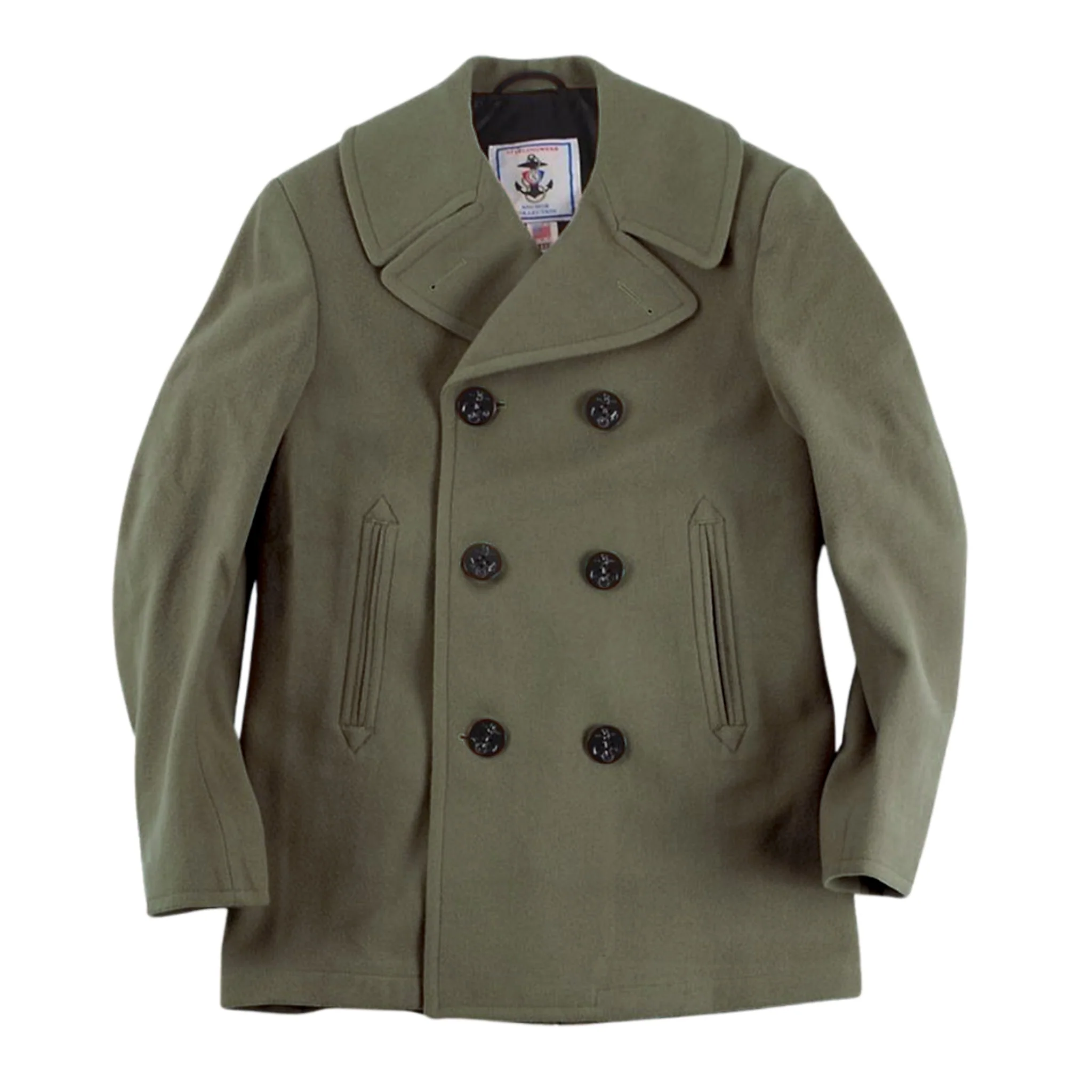 Men's Authentic Wool Blend Peacoat - Image 9