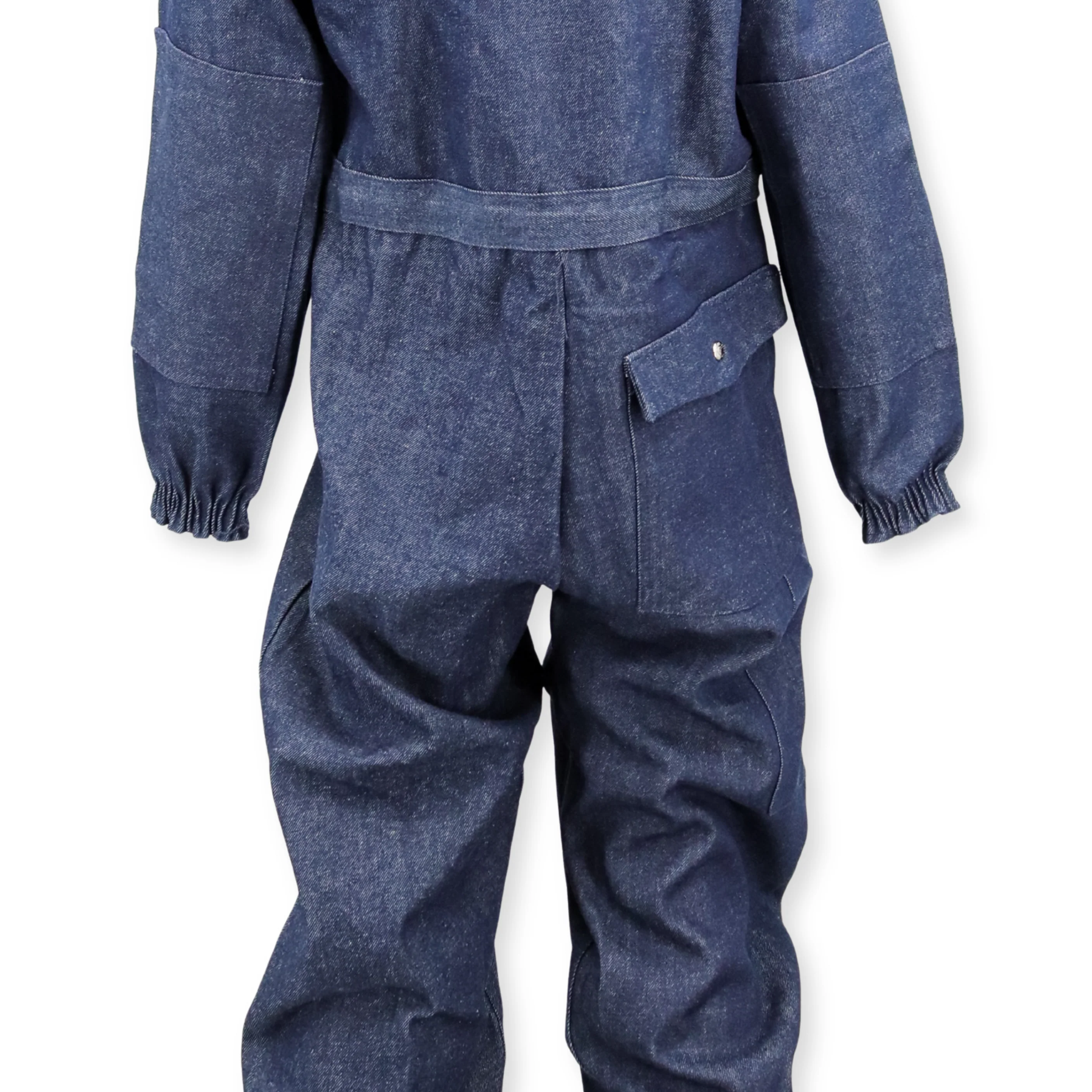 Blue Denim Stone Cutter Workwear Boiler Suit Coverall – Size 36, Made in USA - Image 4
