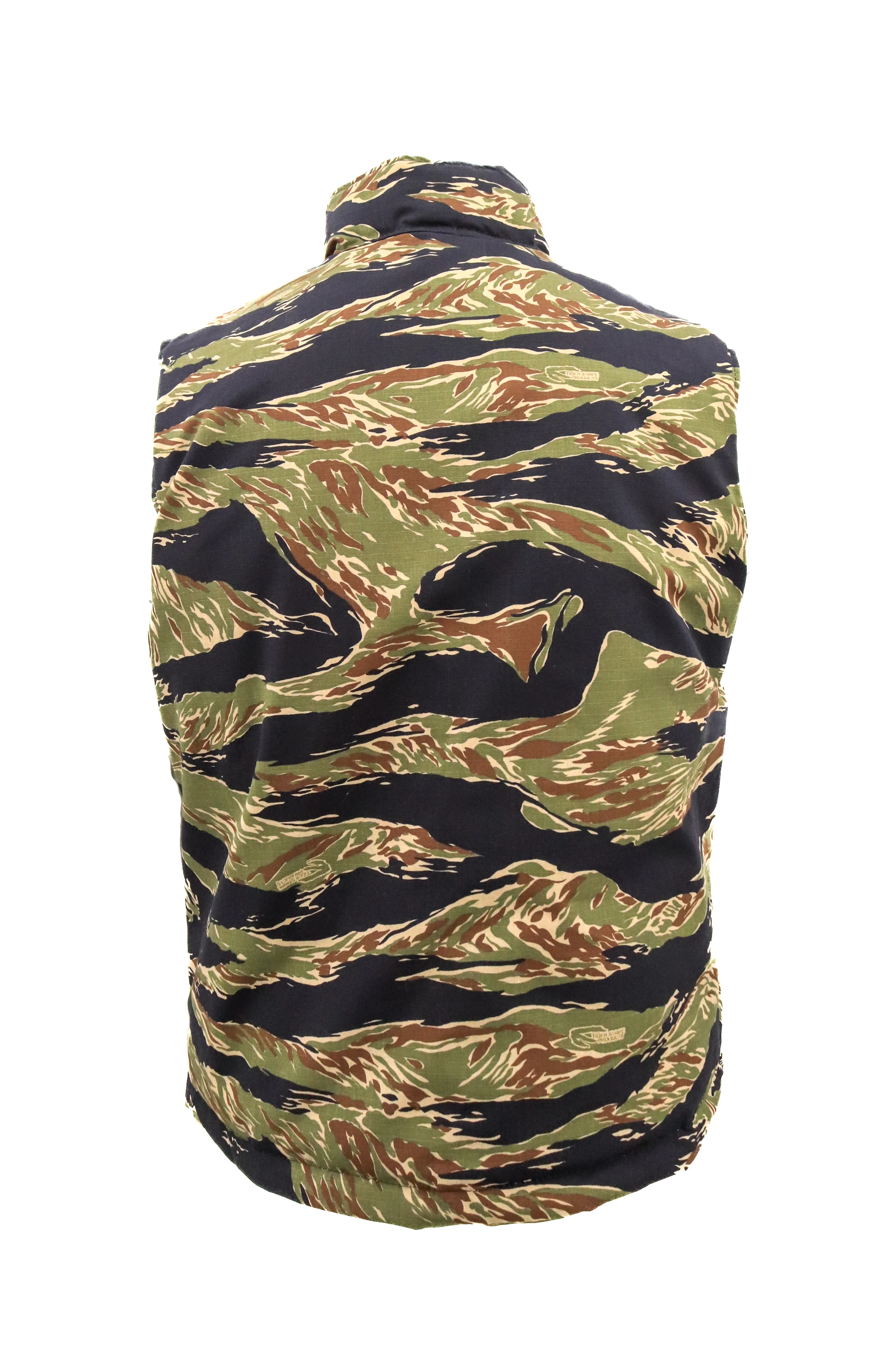 Tiger Stripe Cotton Ripstop Vest With Quilted Lining - Made in the US - Image 2
