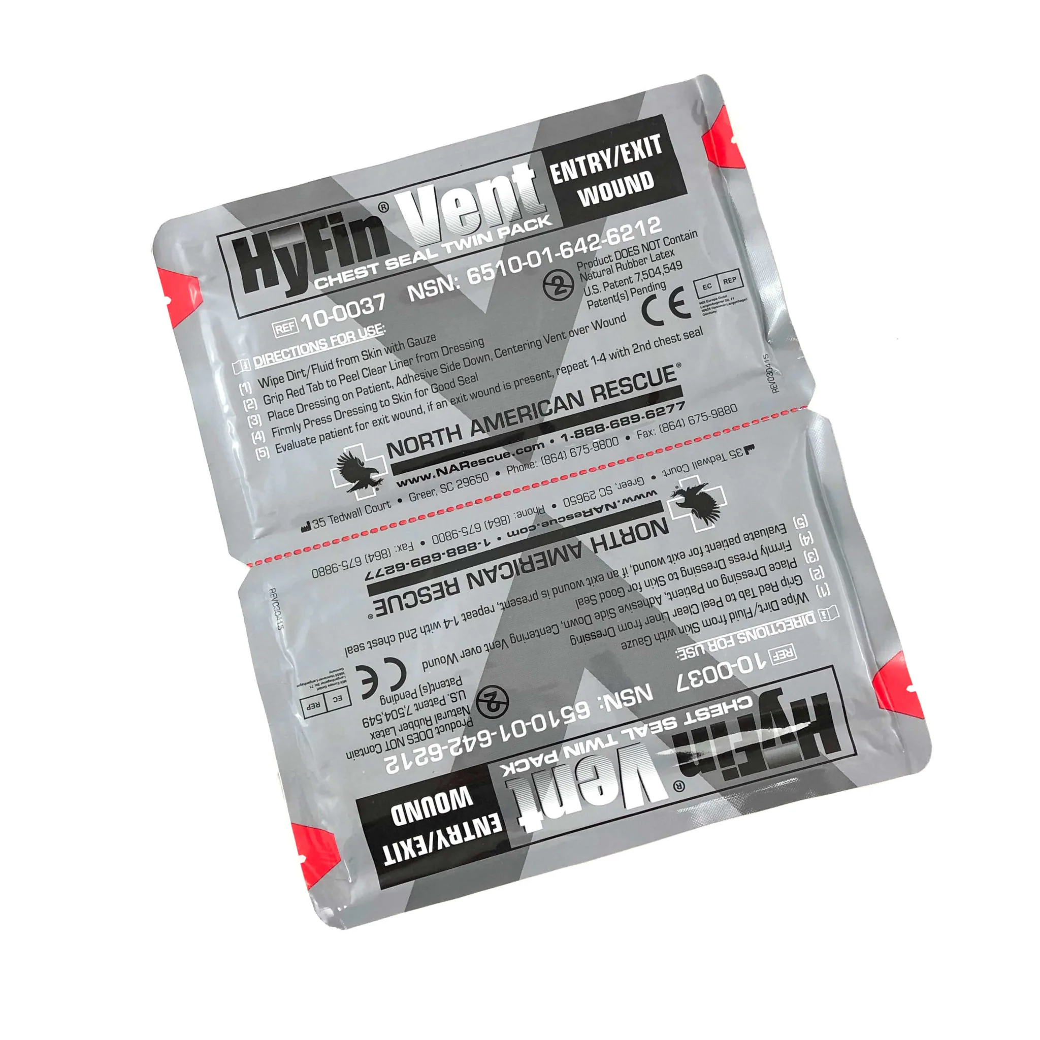 GI HyFin Vent Chest Seal, Twin Pack— Qty Packs - Image 2