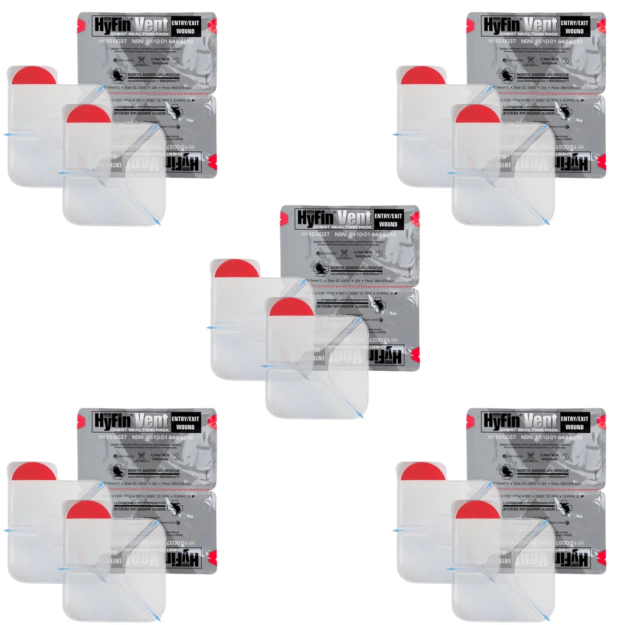 GI HyFin Vent Chest Seal, Twin Pack— Qty Packs - Image 3