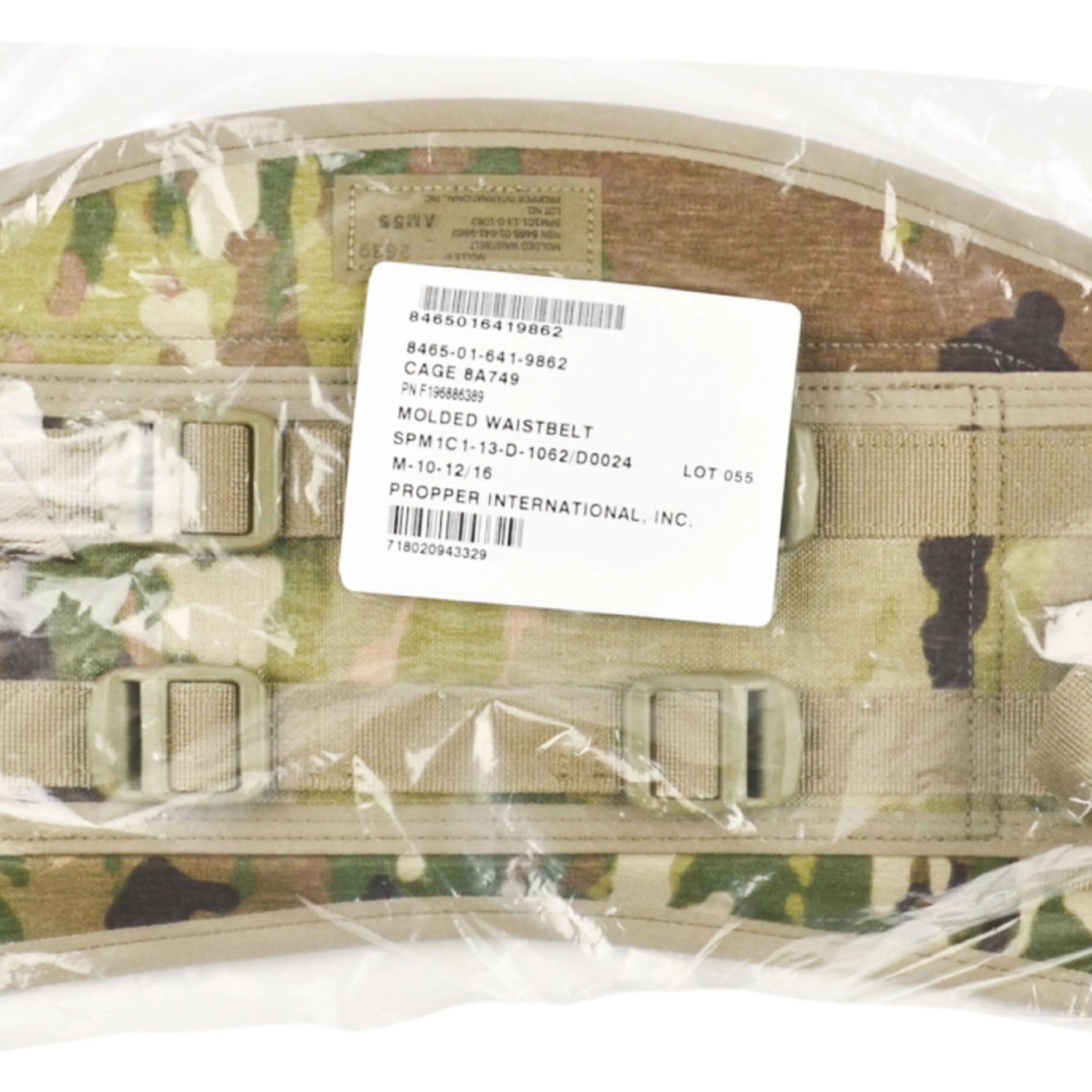 GI Molded Waist Belt (Kidney Pad) – MOLLE II, Multicam - Image 4