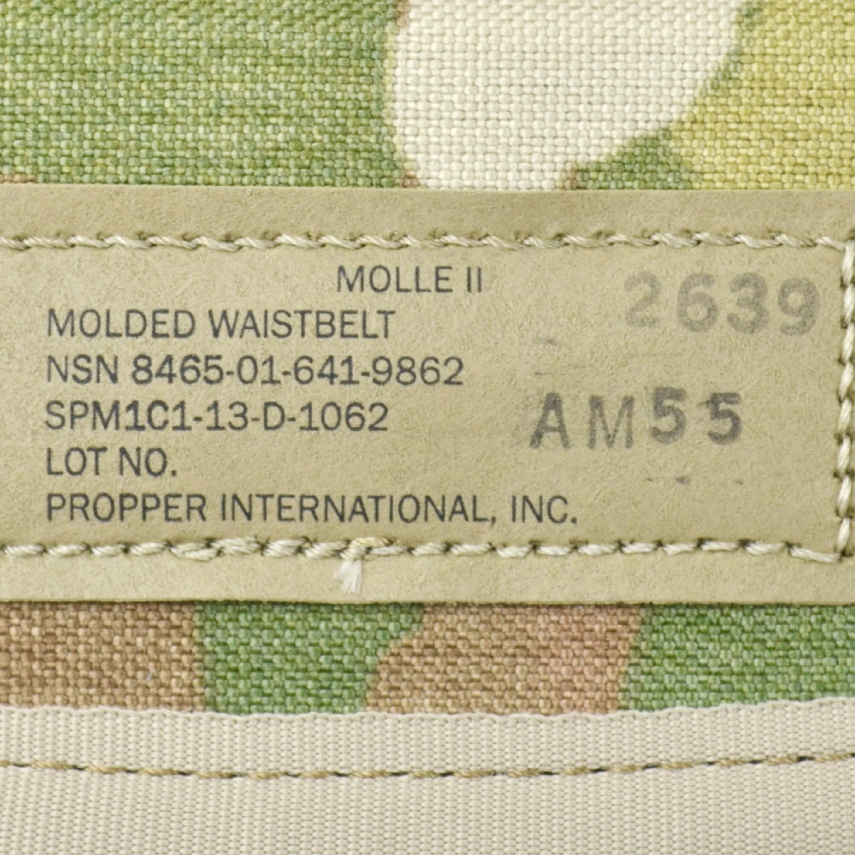 GI Molded Waist Belt (Kidney Pad) – MOLLE II, Multicam - Image 5