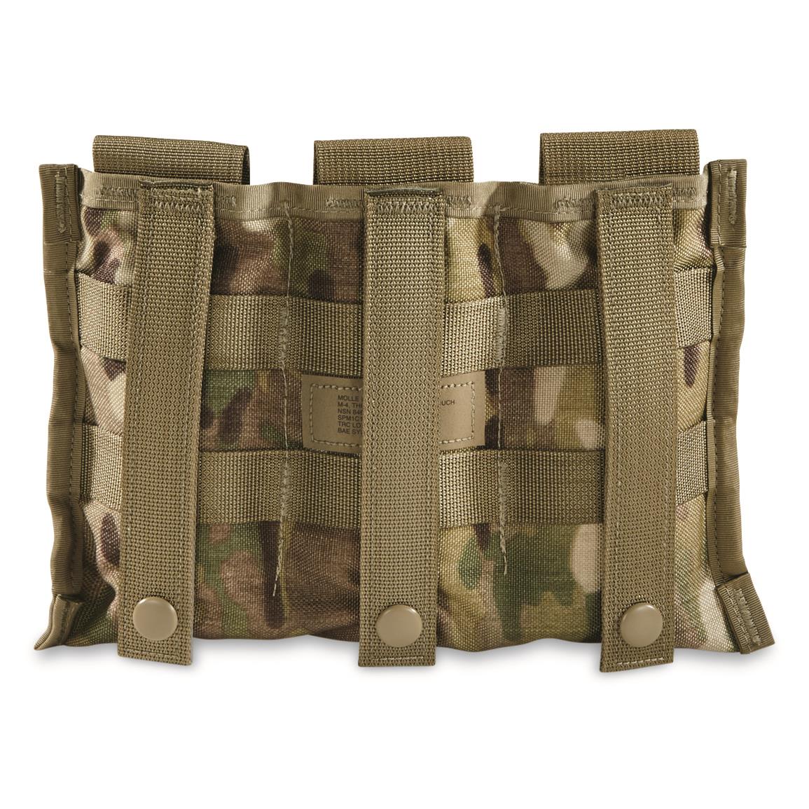GI MOLLE II M4/M16 3-Mag Pouch— OCP Scorpion - Image 2
