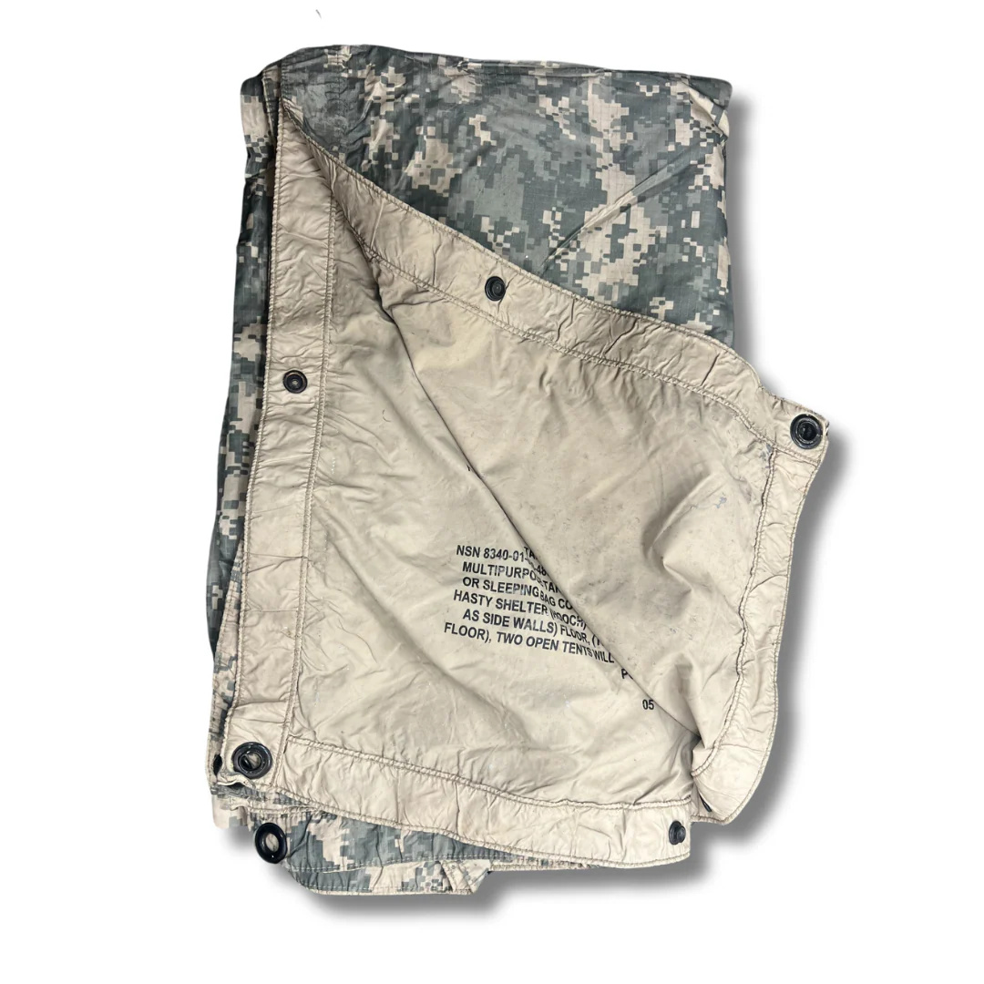 GI Ripstop Nylon Tarp ACU/Sand— Used