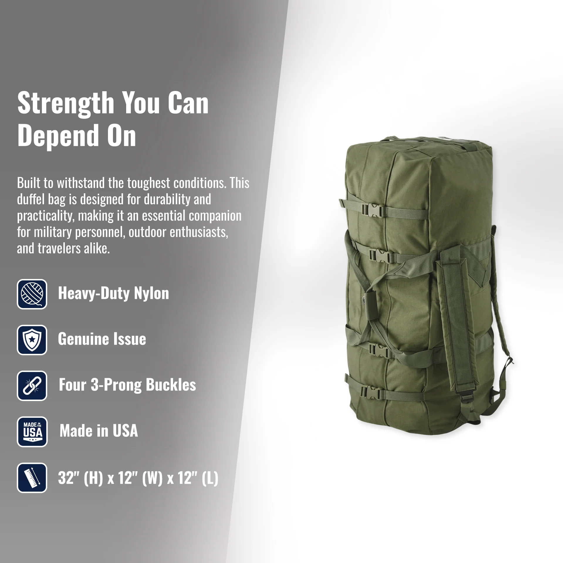 GI Transport Duffel Bag— Used - Image 4