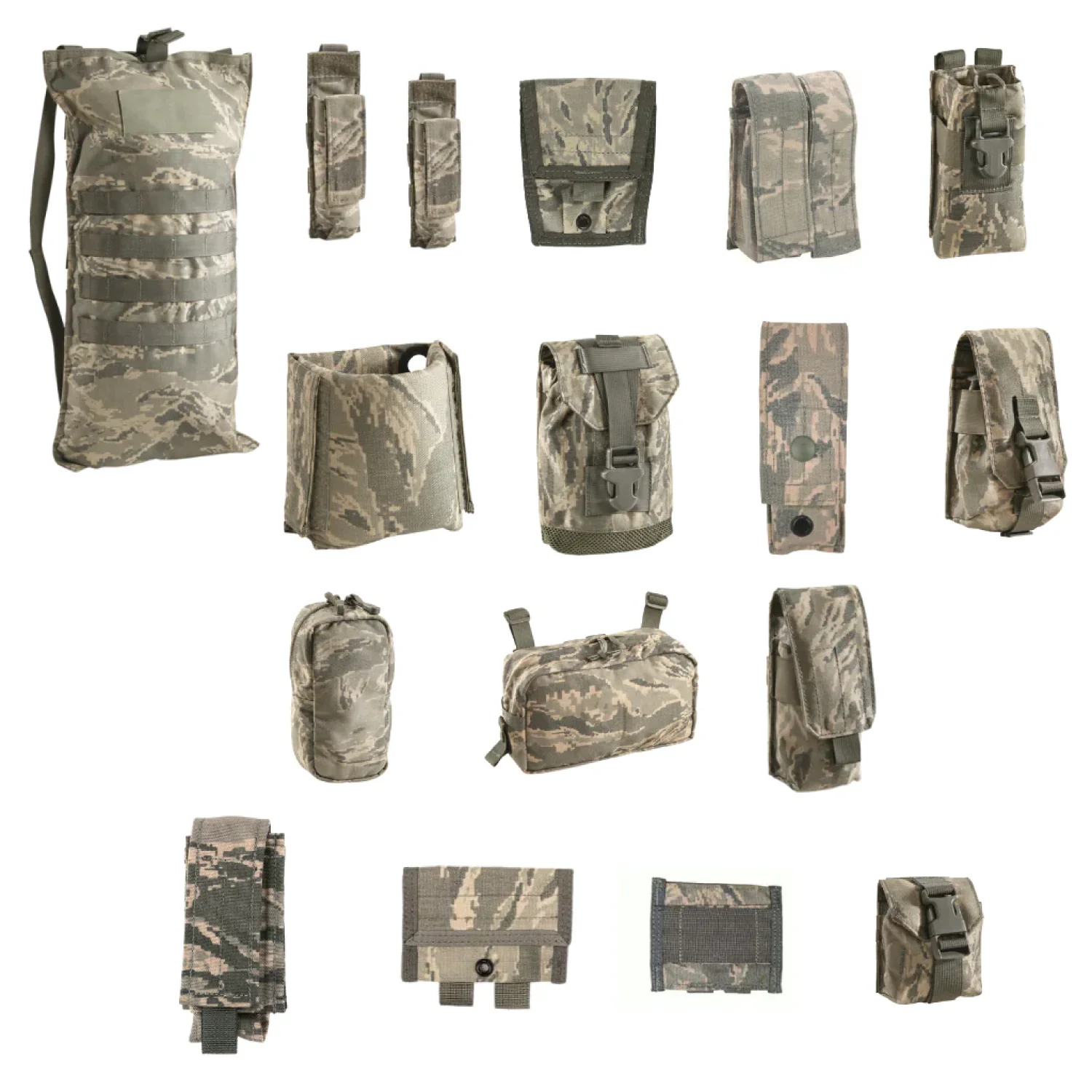 GI MOLLE II USAF 17-Piece Pouch Kit— ABU