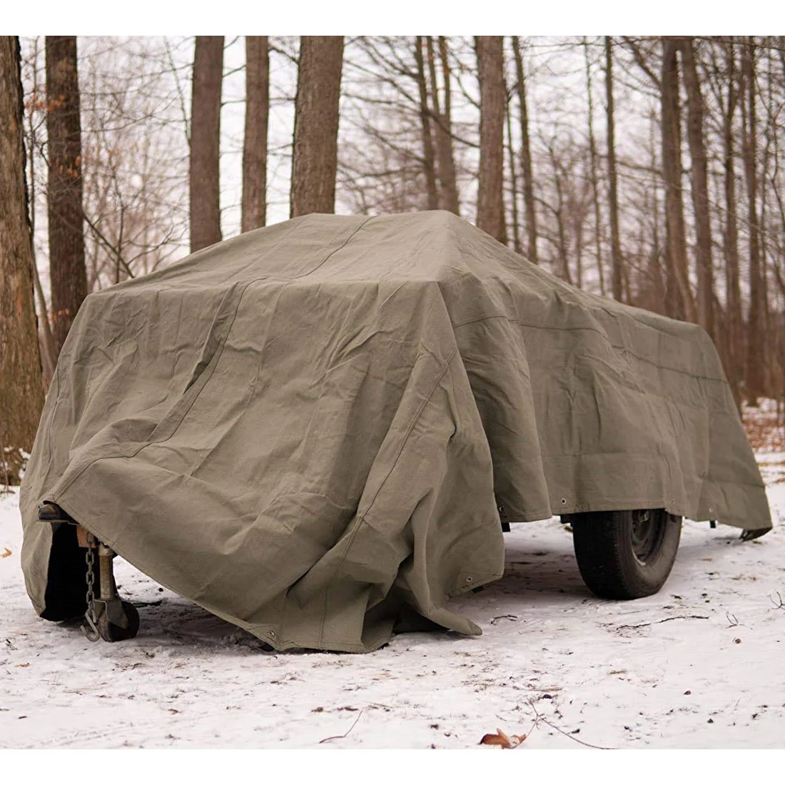 Heavy-Duty Water Repellent Canvas Tarp - Image 4