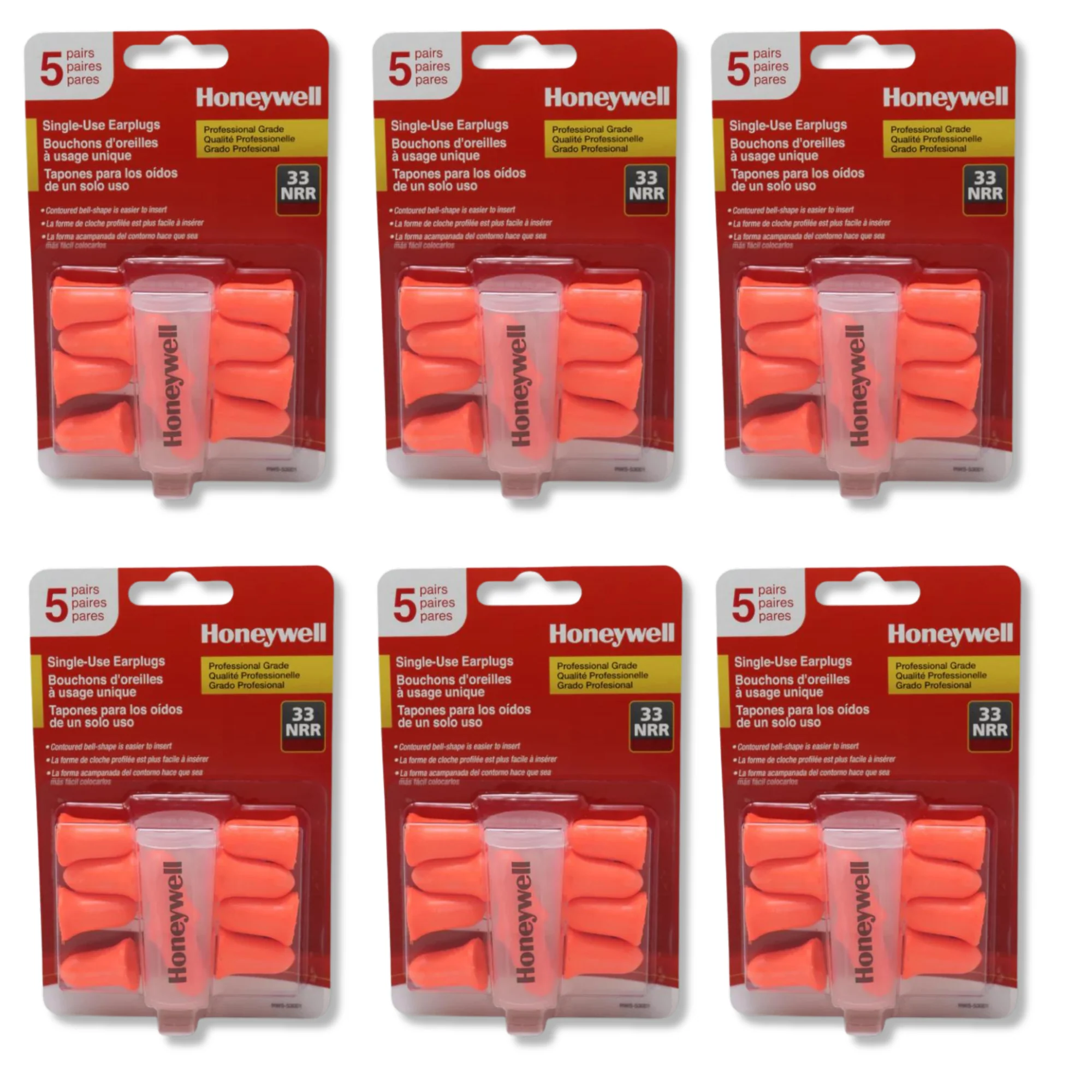 MAXIMUM Single-Use 33NRR Earplugs — 30 Pair