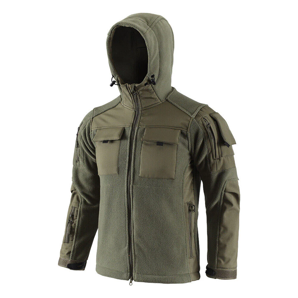Hooded Tactical Fleece Jacket - Image 2