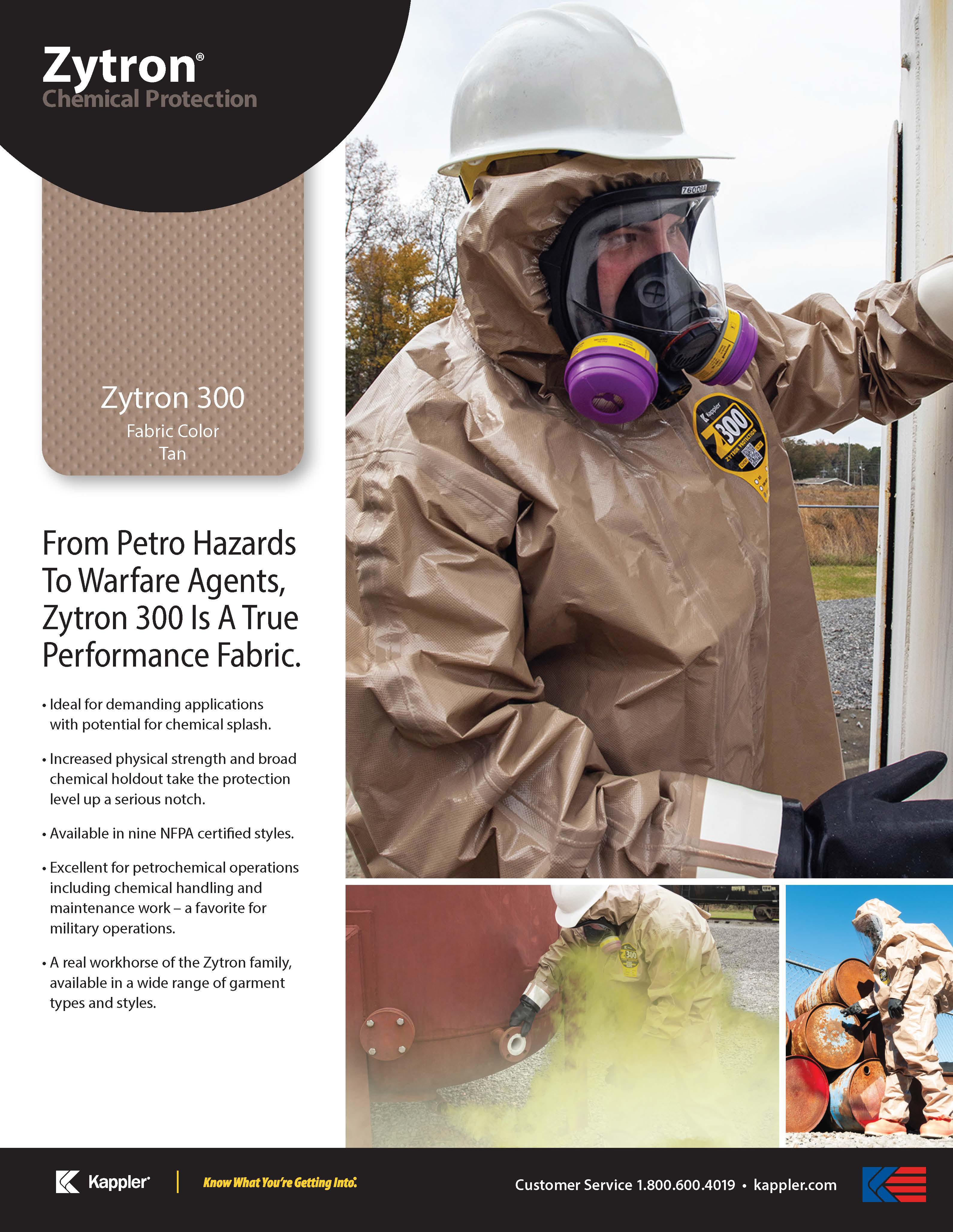 Zytron® 300 Chemical Protection Coverall- Z3H426 - Image 2