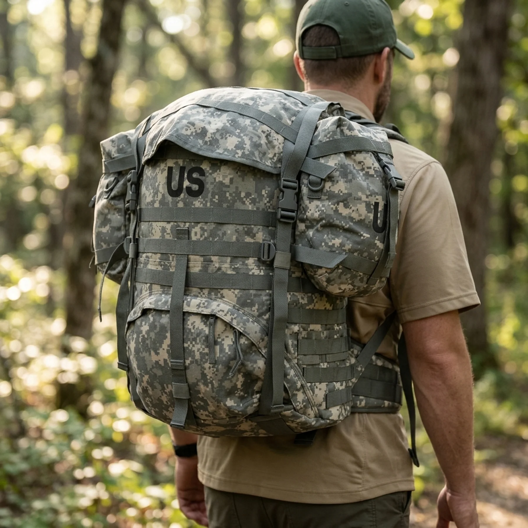 Large ACU MOLLE II Rucksack with Sustainment Pouches - Image 7