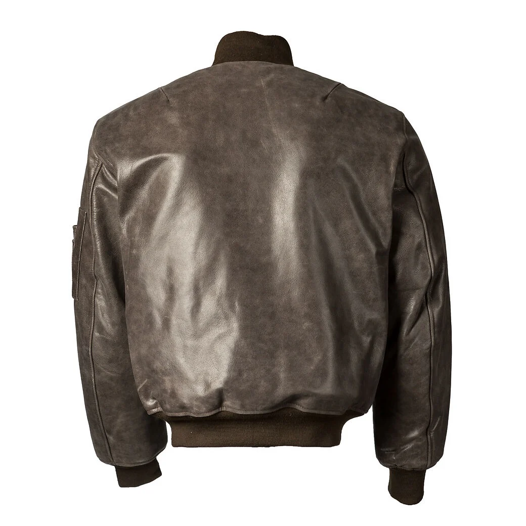 Leather MA-1 Flight Jacket - Image 7