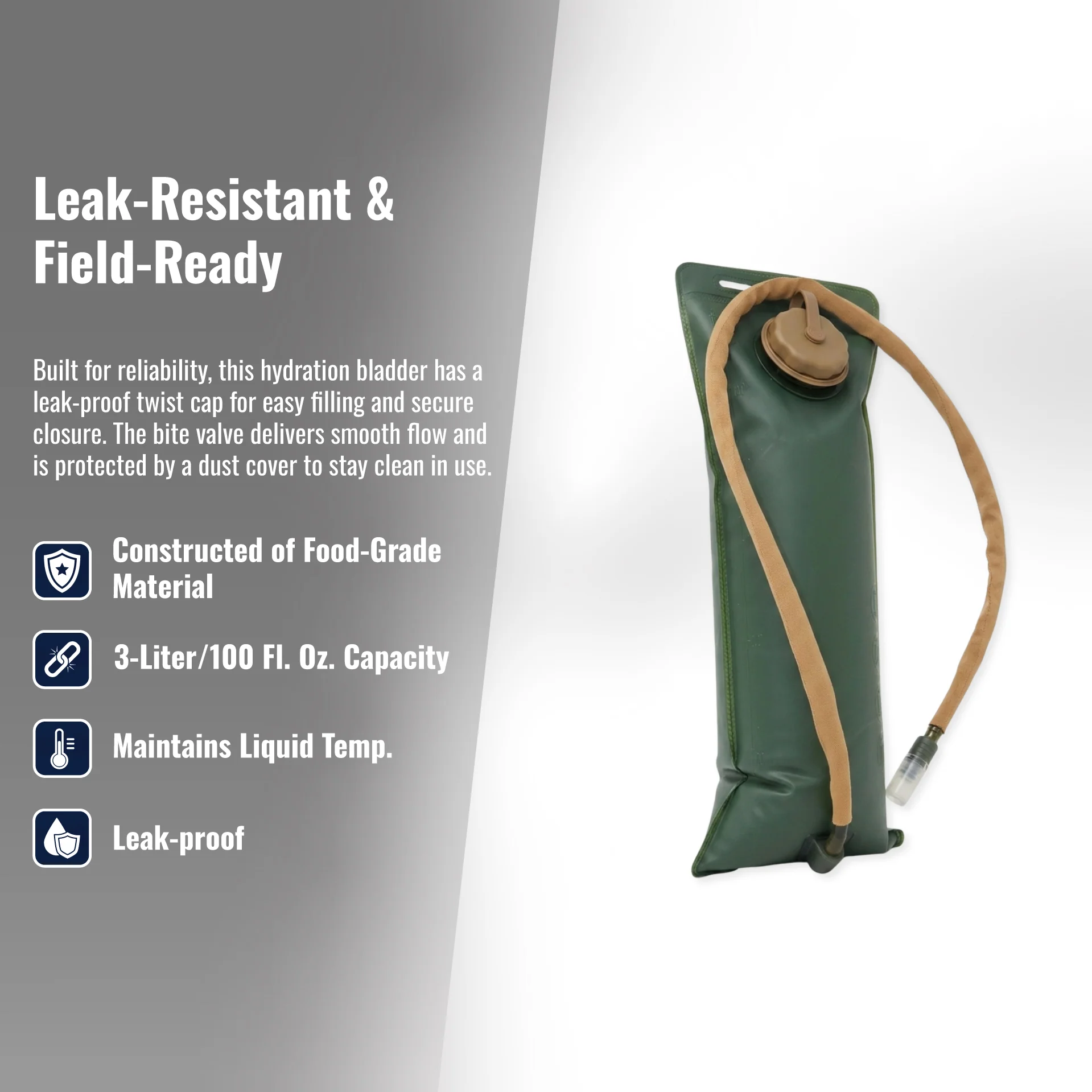 McGuire Gear 3-Liter/100 Oz Hydration Bladder - Image 7