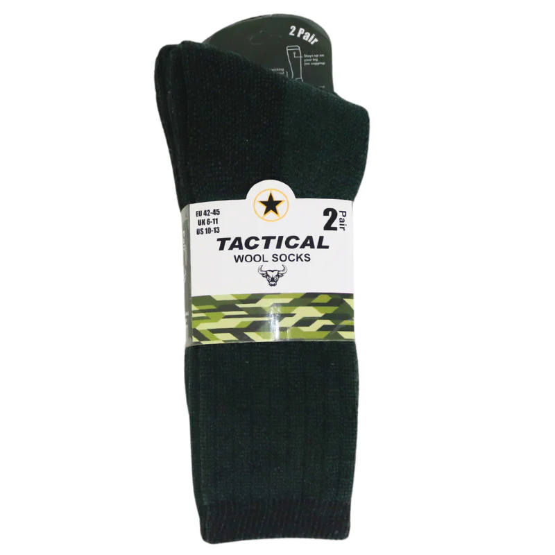 McGuire Gear Wool Blend Tactical Socks— Size 10-13 - Image 2