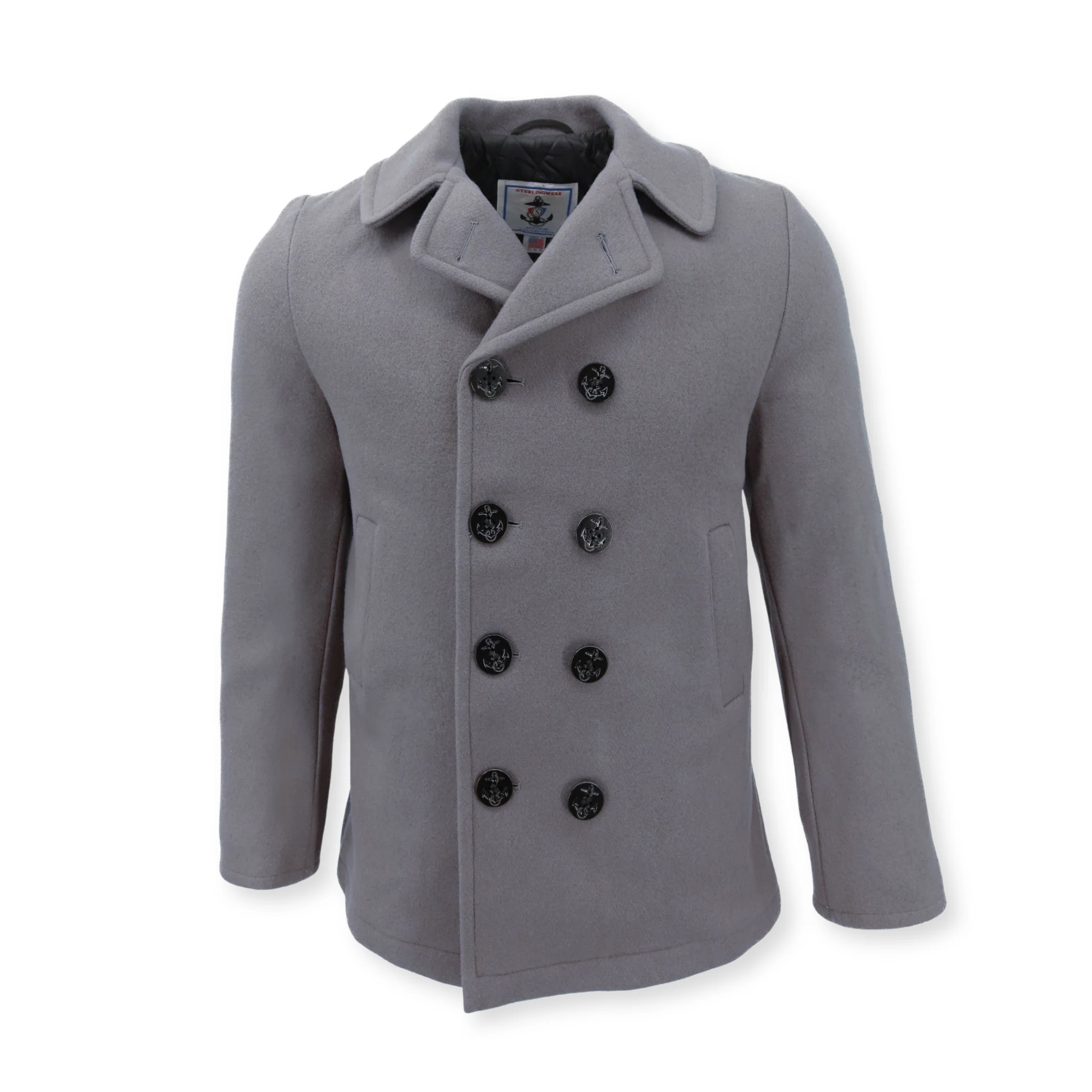 Men's Classic Wool Blend Peacoat - Image 4