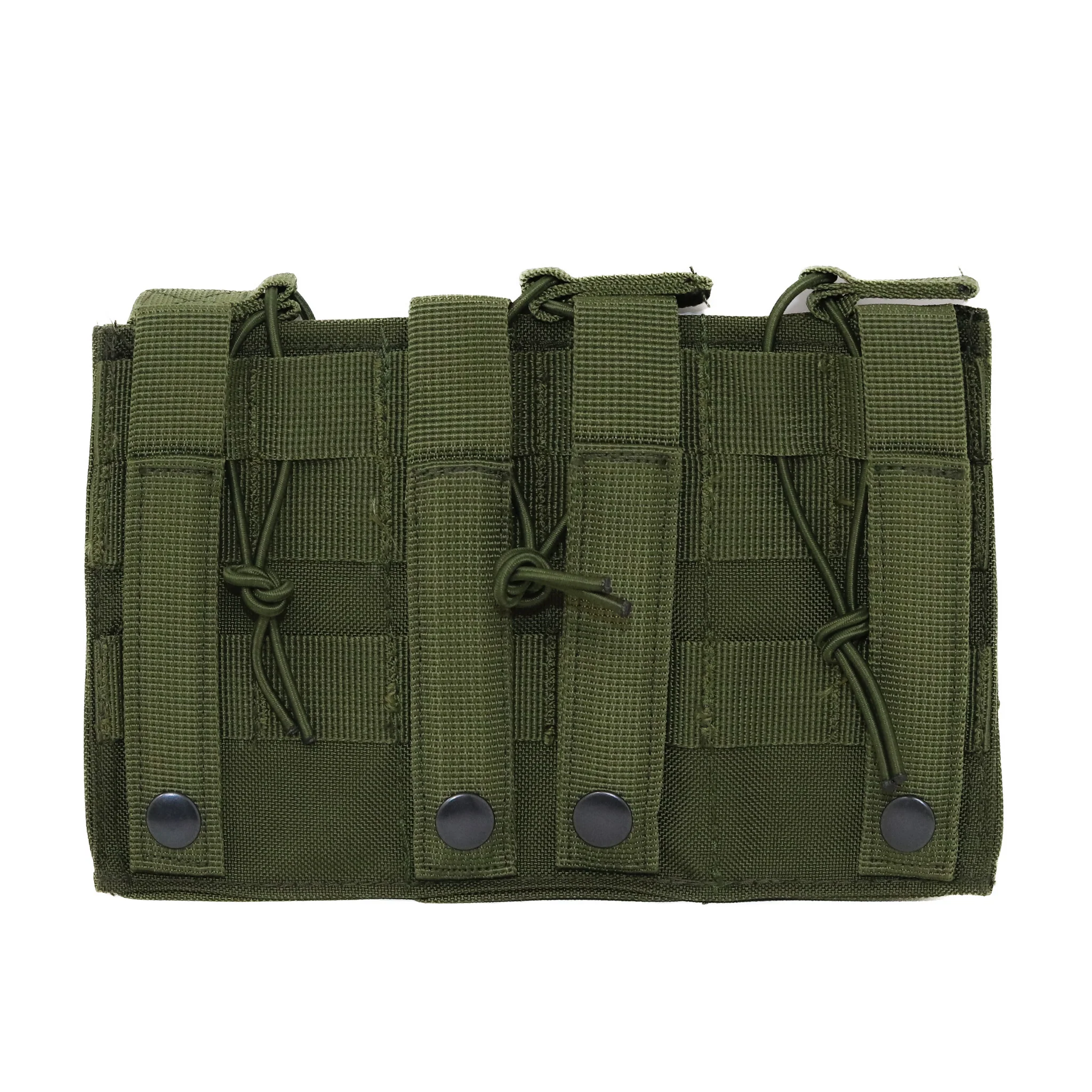 Tactical MOLLE Triple Mag Pouch— Ranger Green - Image 2
