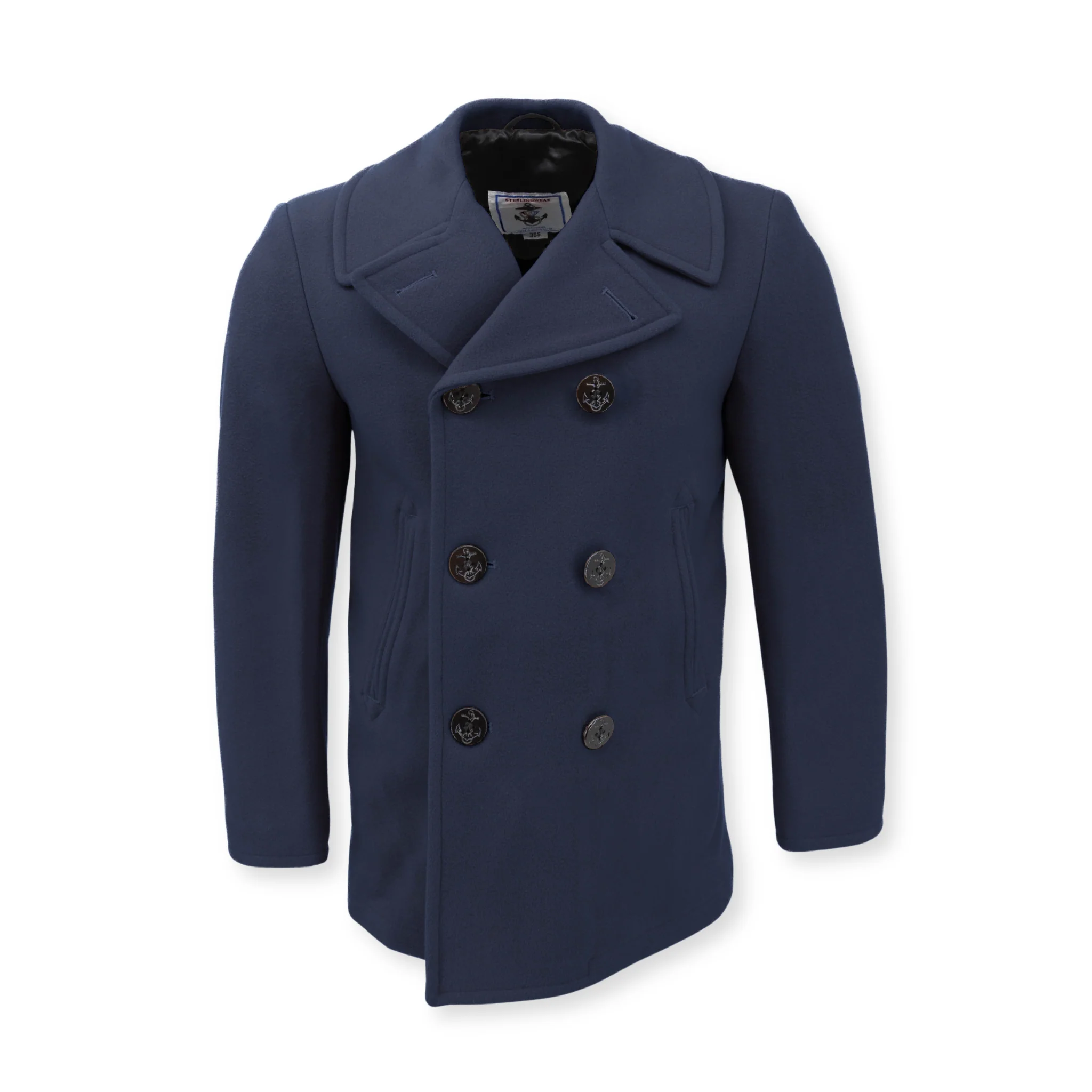 Men's Navigator Wool Peacoat - Image 2