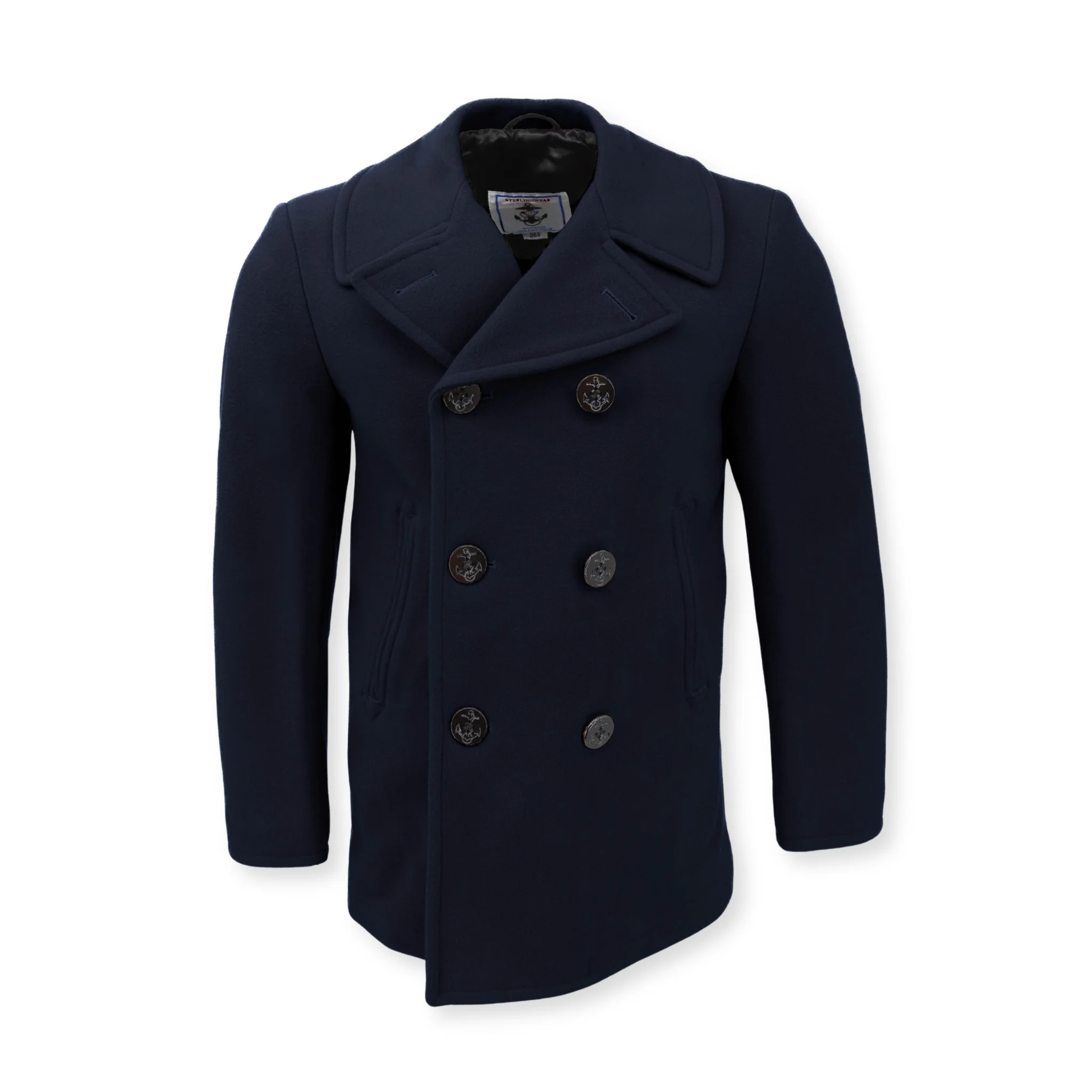 Men's Navigator Wool Peacoat - Image 4