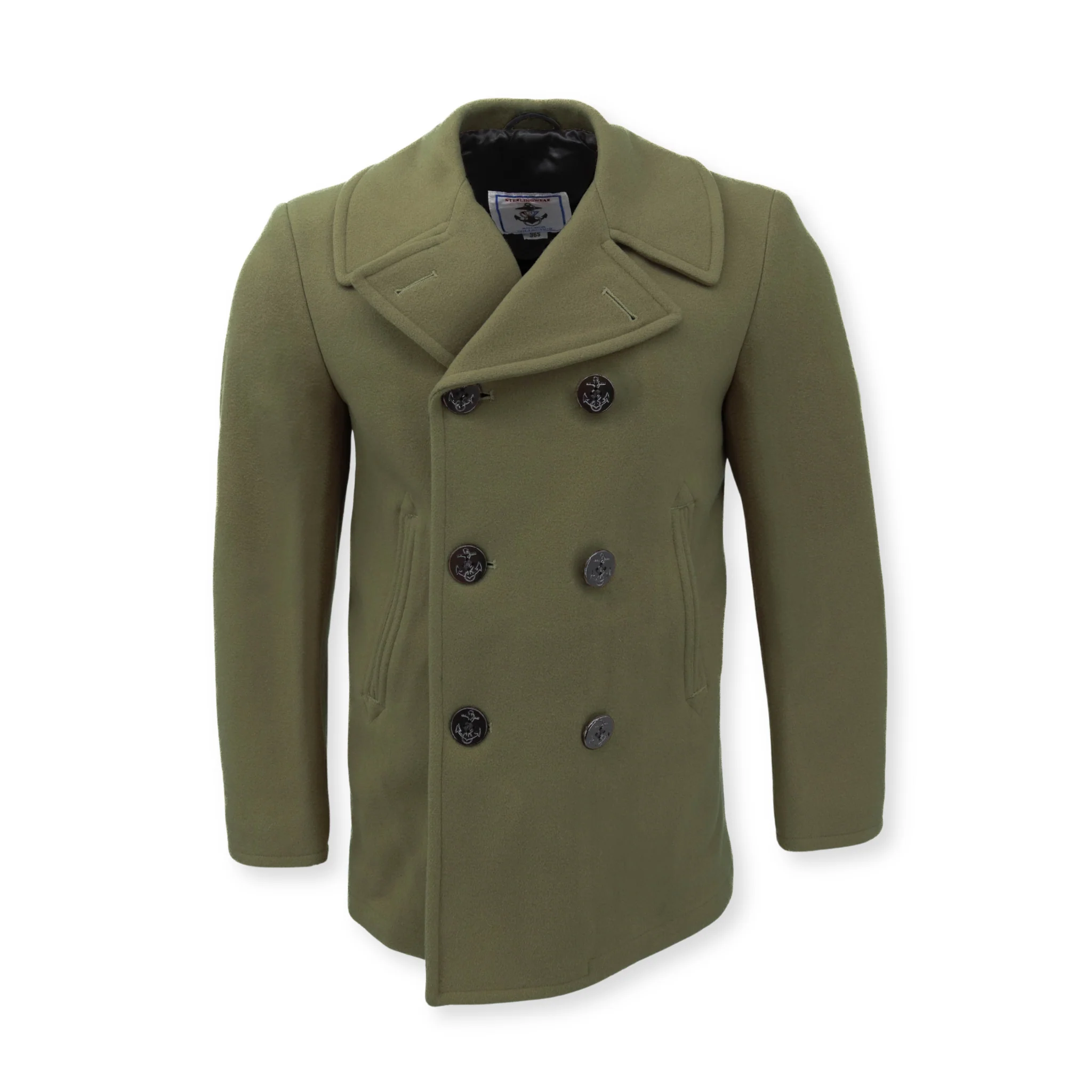 Men's Navigator Wool Peacoat - Image 5