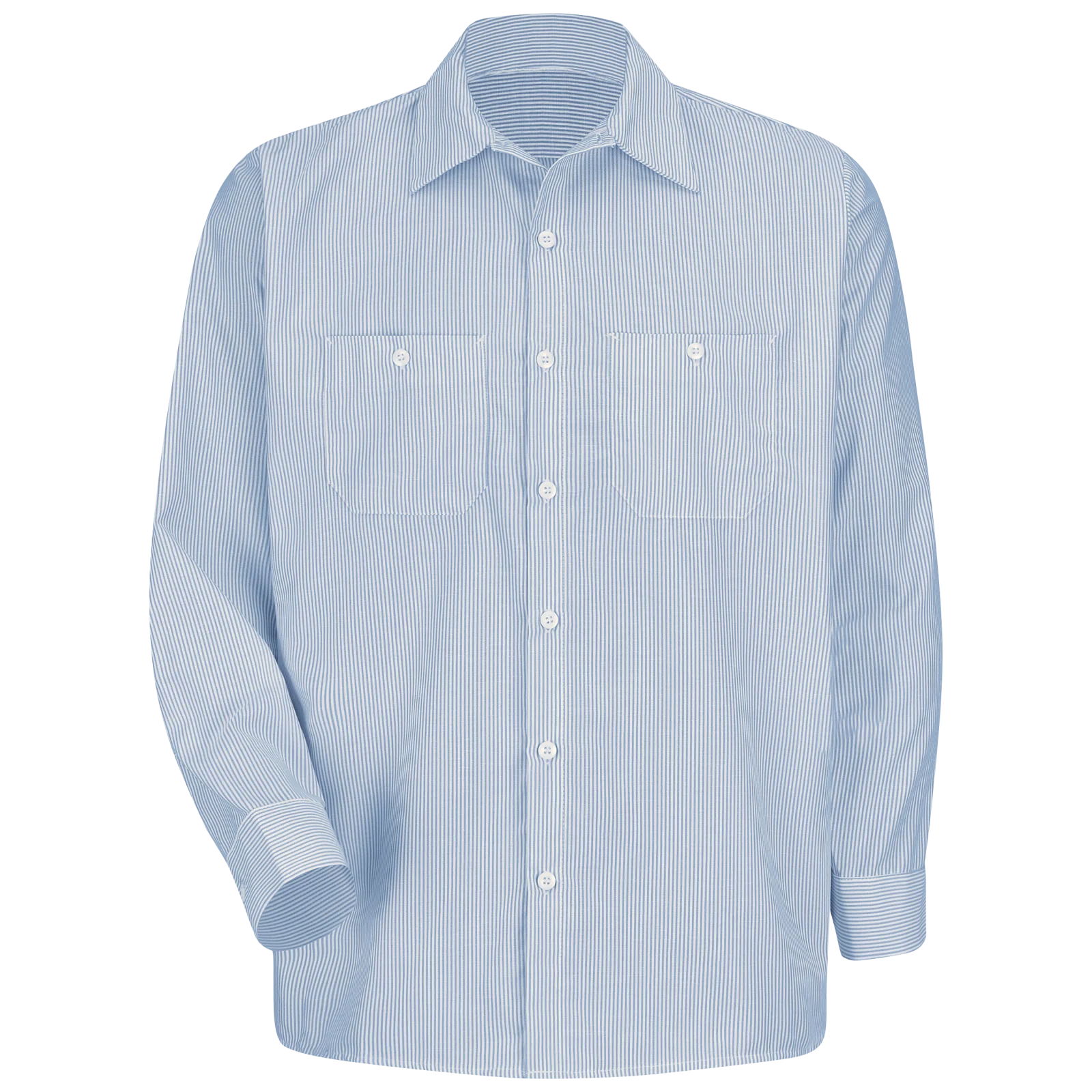 PolyCotton Stripe Work Shirt L/S - Image 3