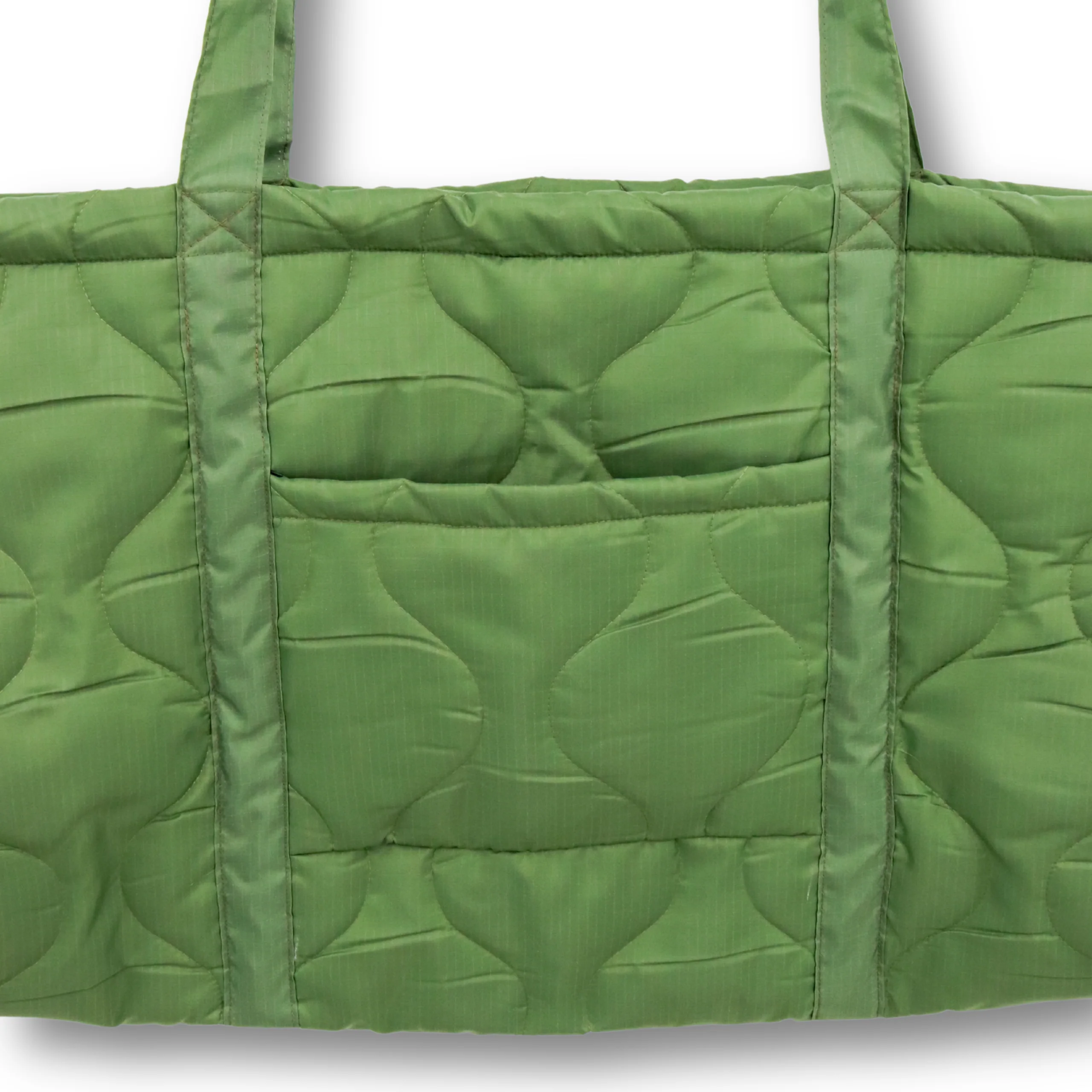 Quilted Shoulder Tote Bag - Made in the USA - Image 3