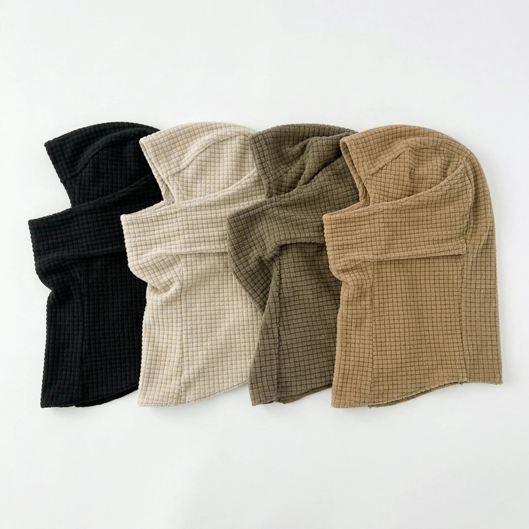 Grid Fleece Balaclava Hood - Image 5