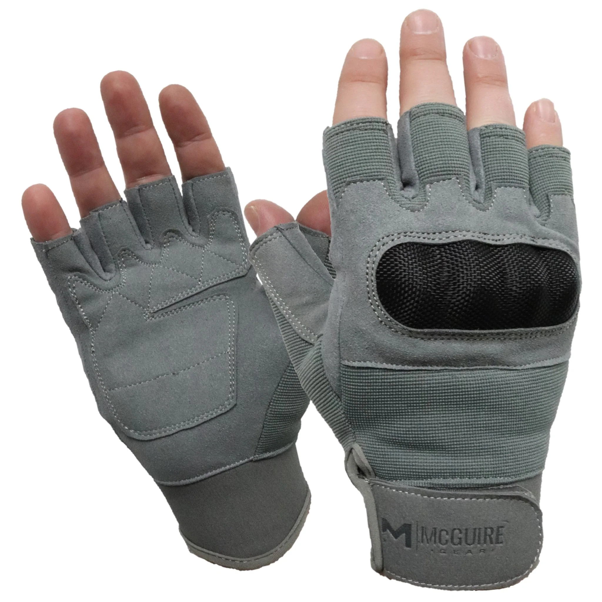 Tactical Half Finger Hard Knuckle Gloves - Image 4