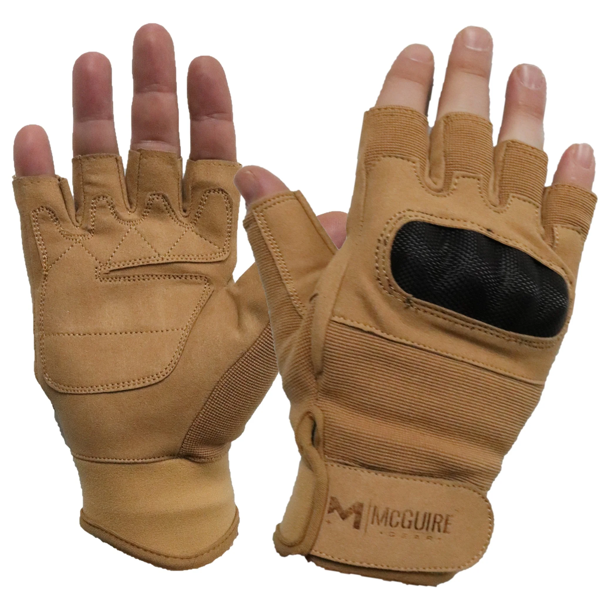 Tactical Half Finger Hard Knuckle Gloves - Image 5