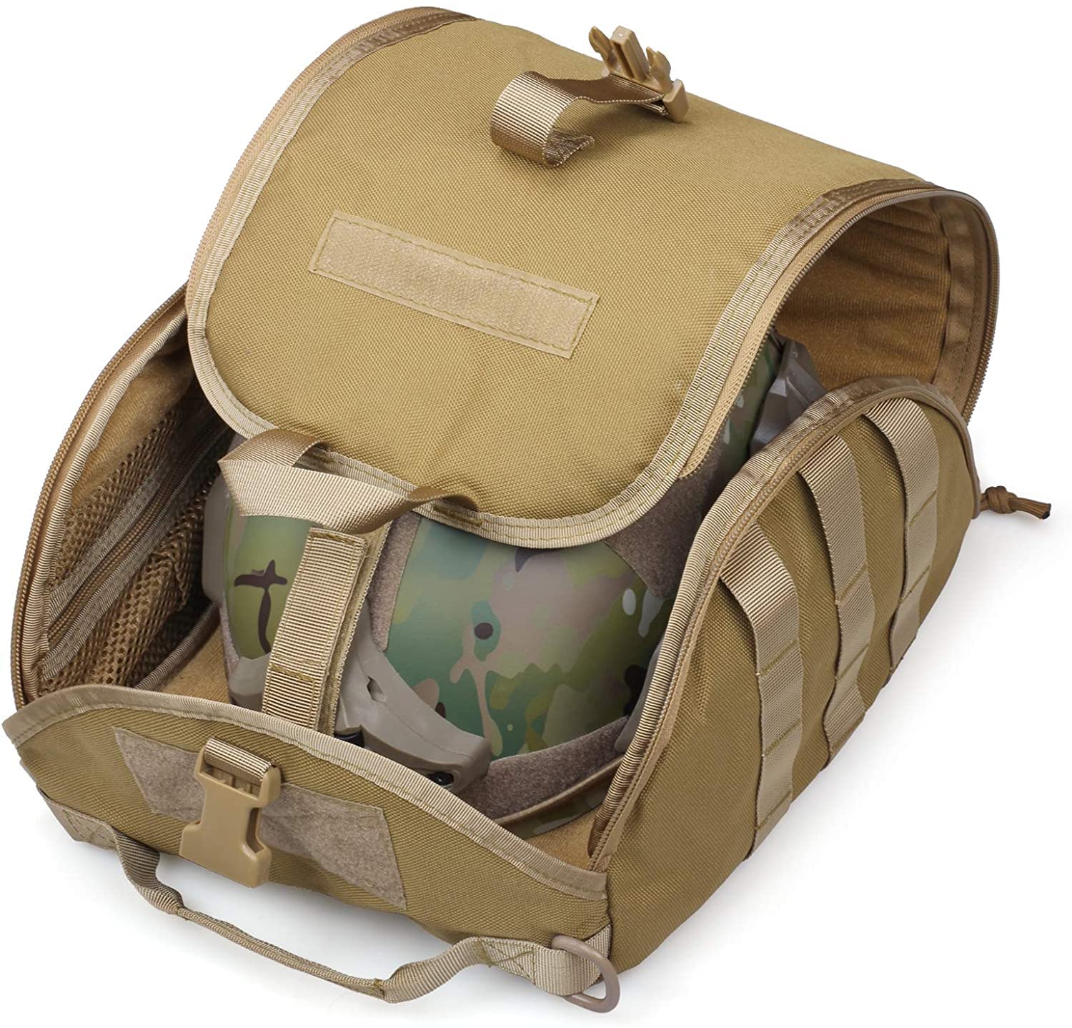 Tactical MOLLE Clamshell Helmet Bag - Image 3