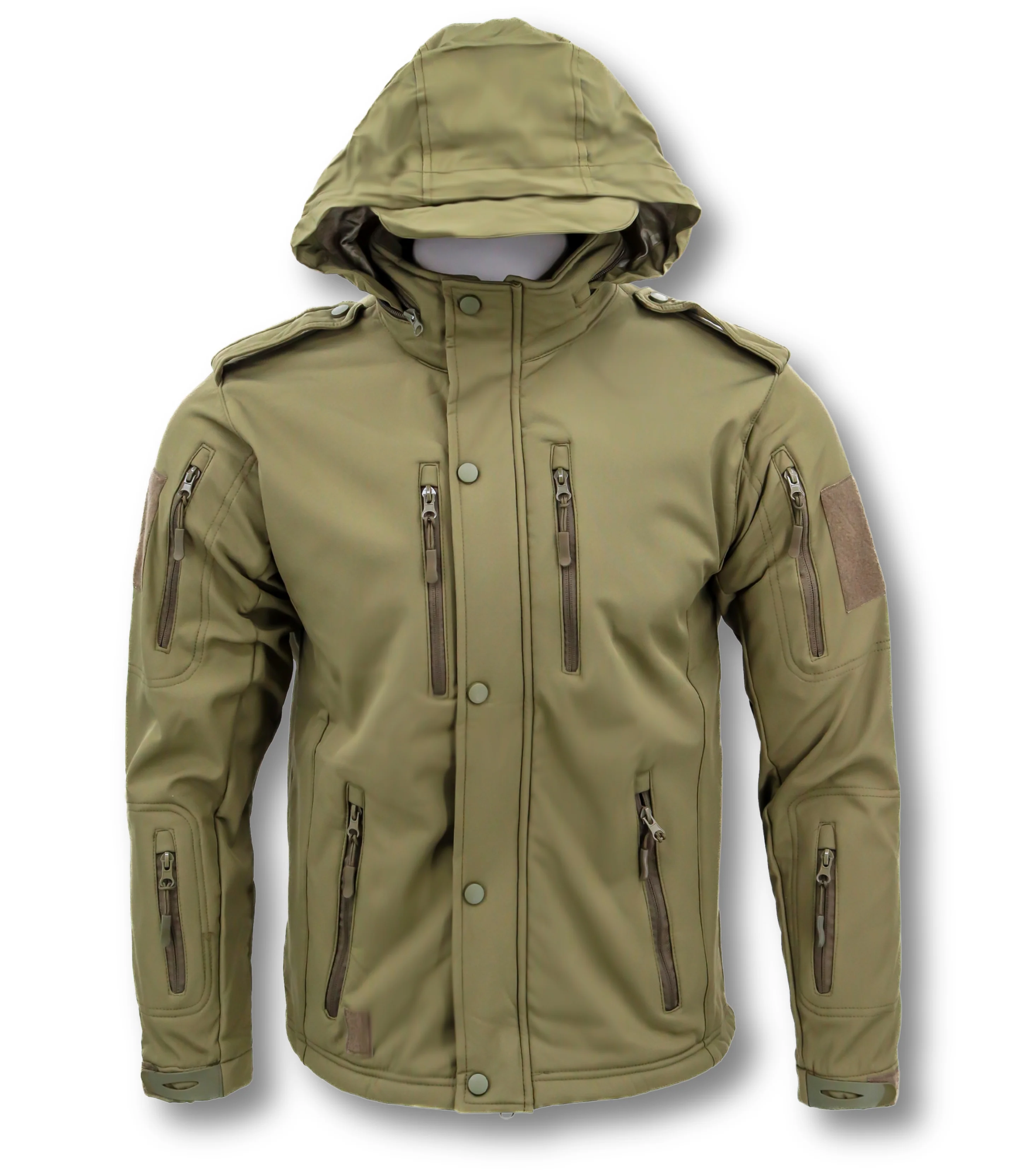 Tactical Soft Shell Jacket With Epaulettes - Image 3
