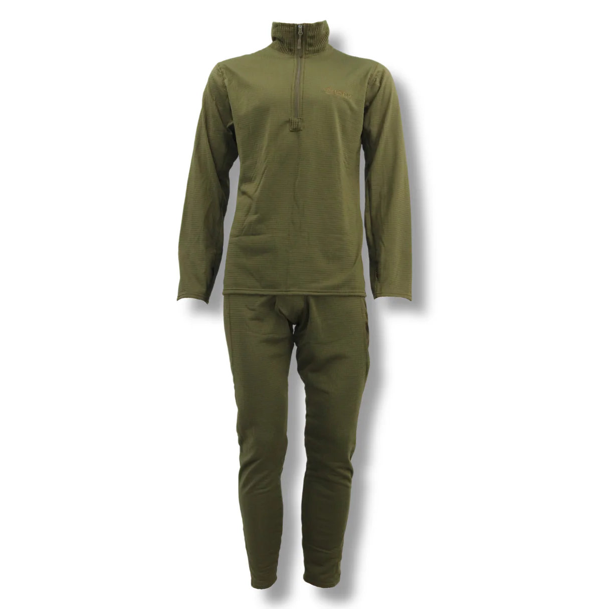 1/4 Zip Thermal Grid Fleece Set - Image 2