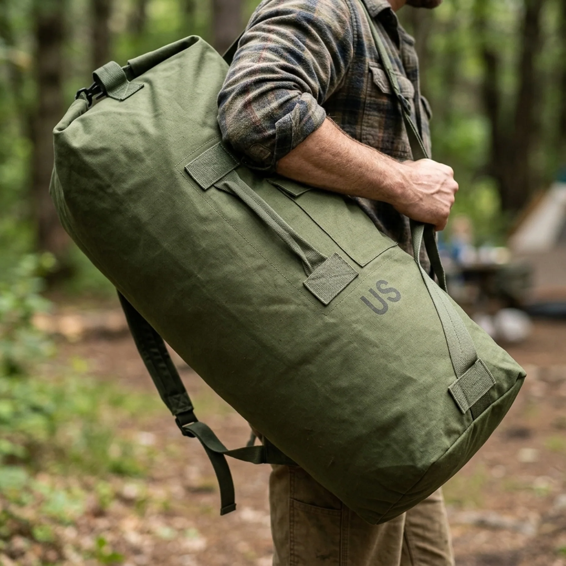 Top Loading Duffle Bag - OD - Image 6