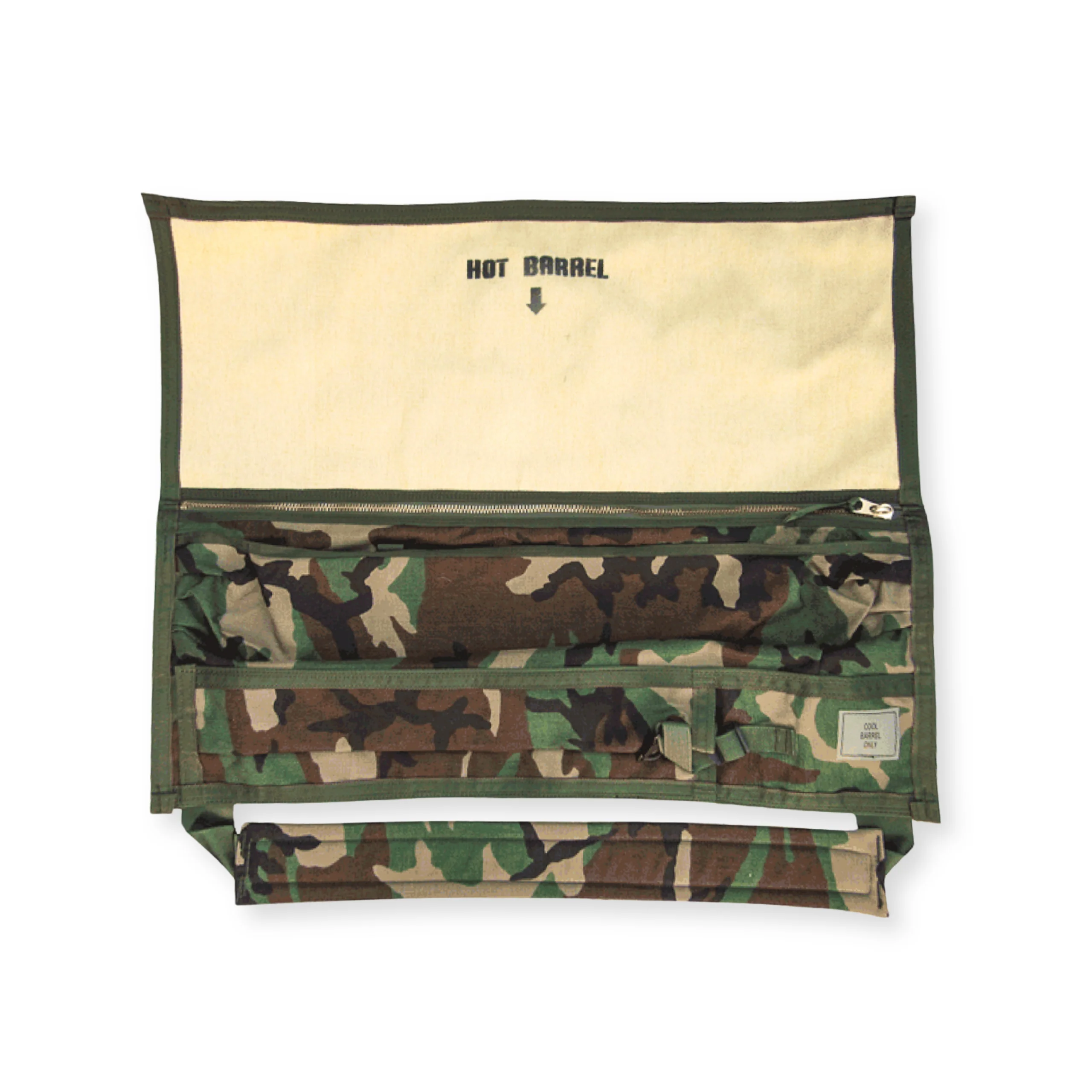 U.S. G.I. Machine Gun Barrel Case, Woodland Camo - Used - Image 2