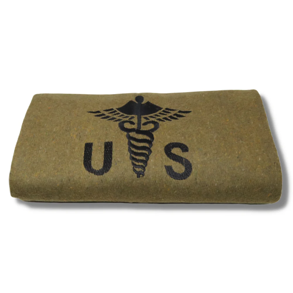 GI Style US Caduceus Wool Blanket - Image 2