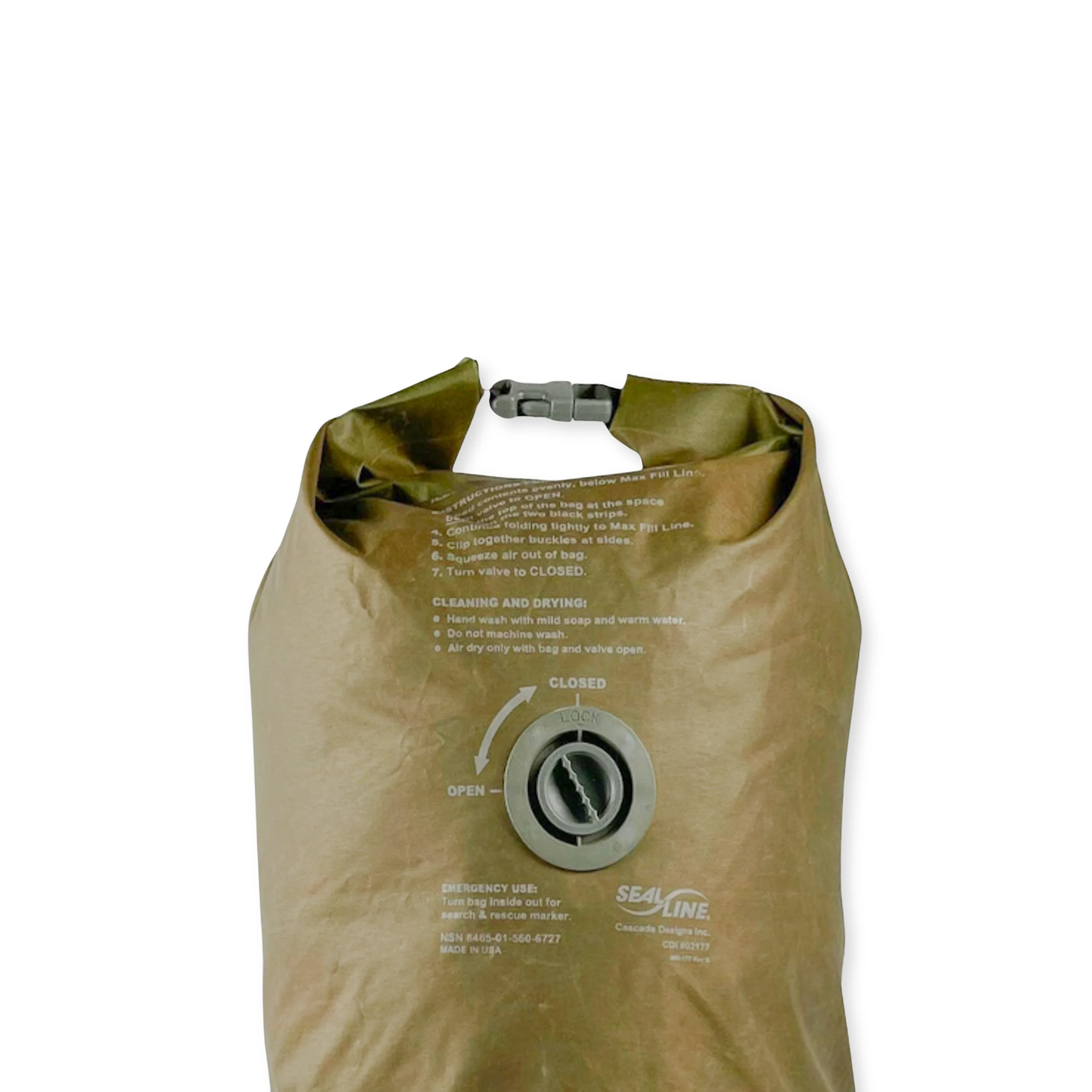 USMC GI Dry Compression MACS Sack (56L Waterproof Liner) - OD, Used Great Condition - Image 3