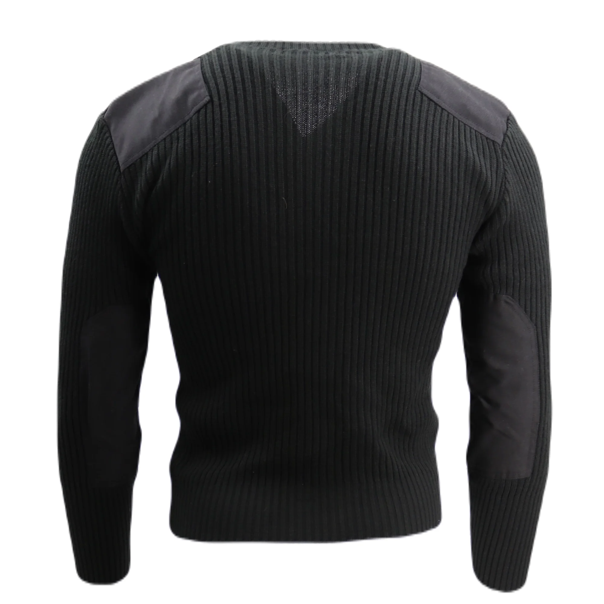 V-Neck Wool Blend Commando Sweater - Image 2