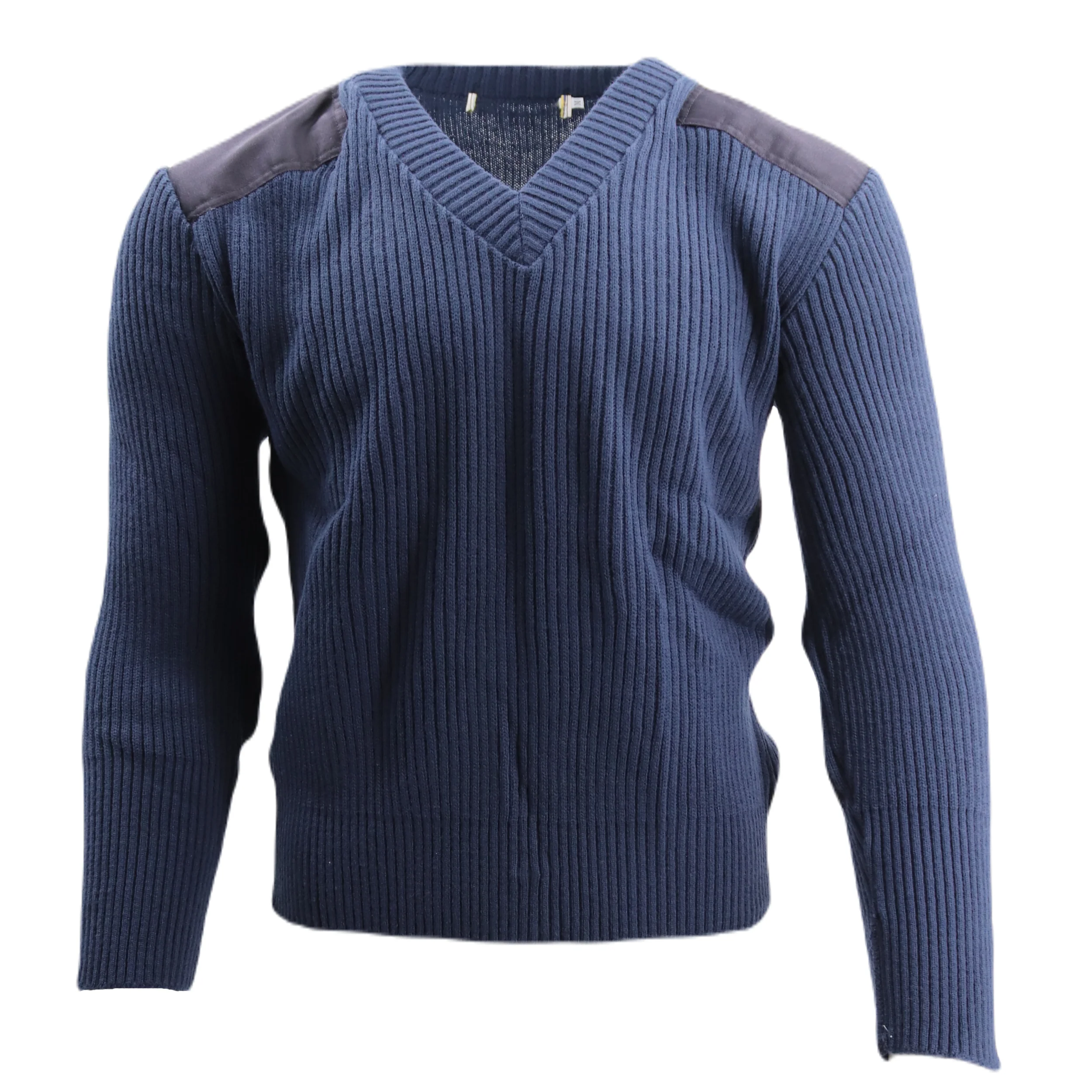 V-Neck Wool Blend Commando Sweater - Image 3