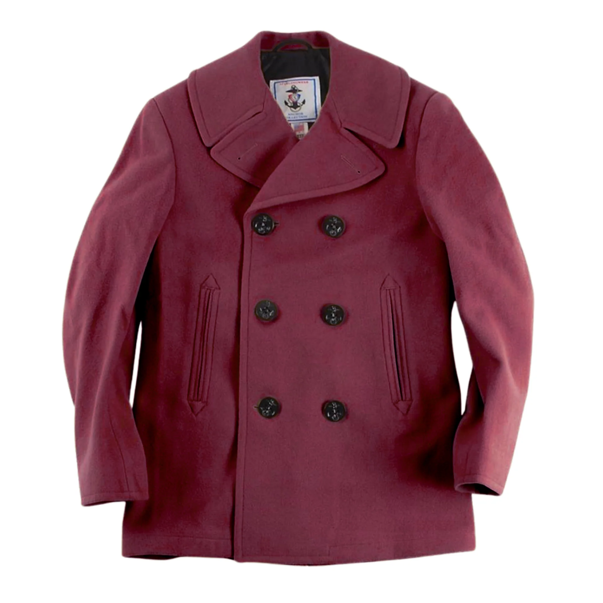 Men's Authentic Wool Blend Peacoat - Image 3