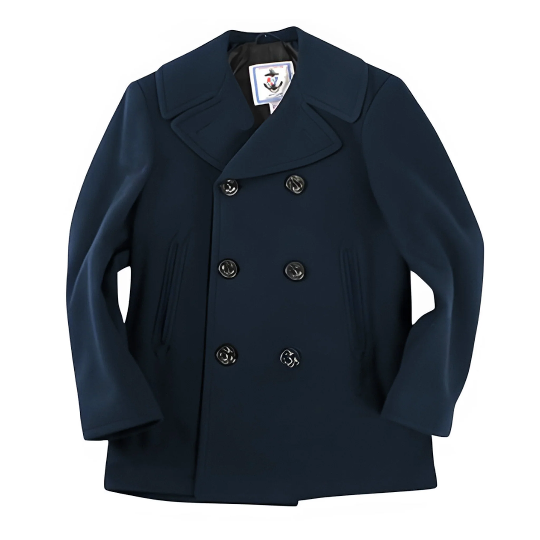 Men's Authentic Wool Blend Peacoat - Image 7