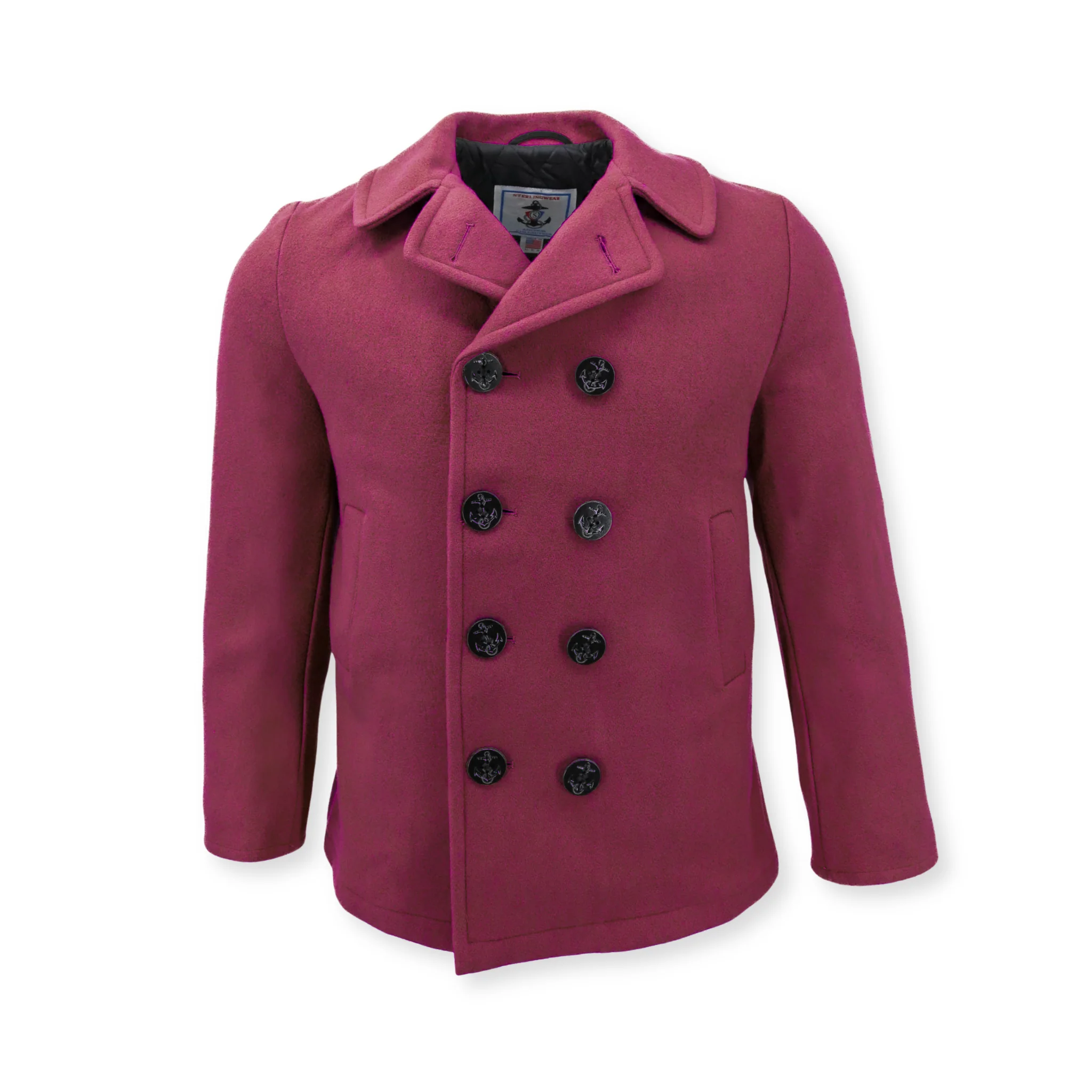 Women's Classic Wool Blend Peacoat - Image 3
