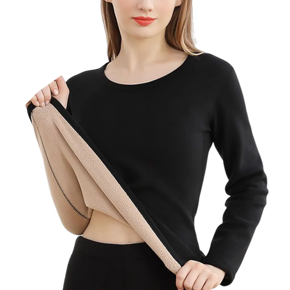 Women's Poly Spandex Dual Layer Thermal Set - Image 2